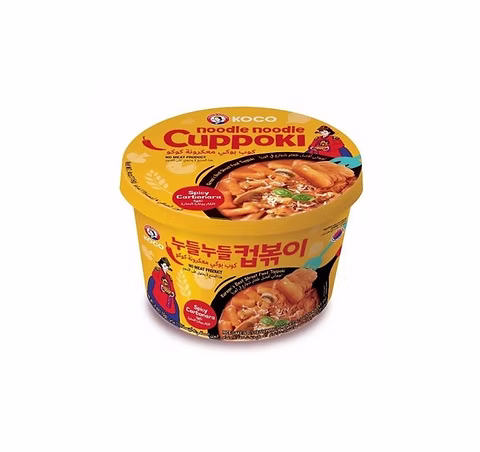 Koco Noodle Cuppoki (Spicy Carbonara Flav) 115g x 16 Pcs / Ctn