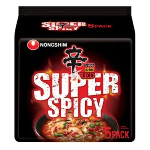 SHIN RAMYUN RED SUPER SPICY (BUNDLE) 120G*5*8